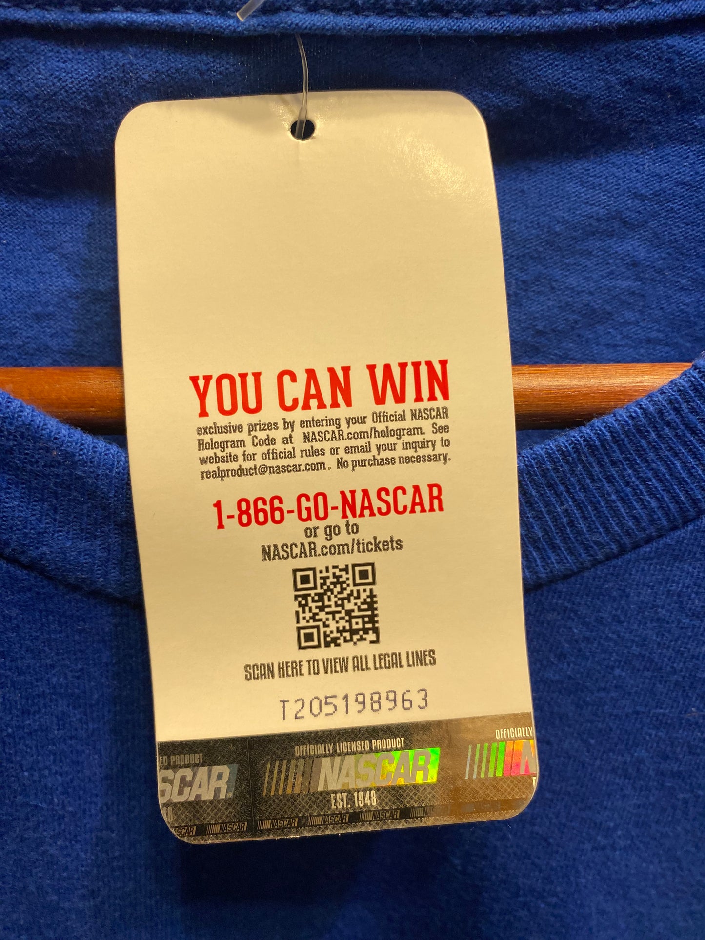 Officially Licensed Nascar Men's 3XL Team Sponsor T-Shirt NWT