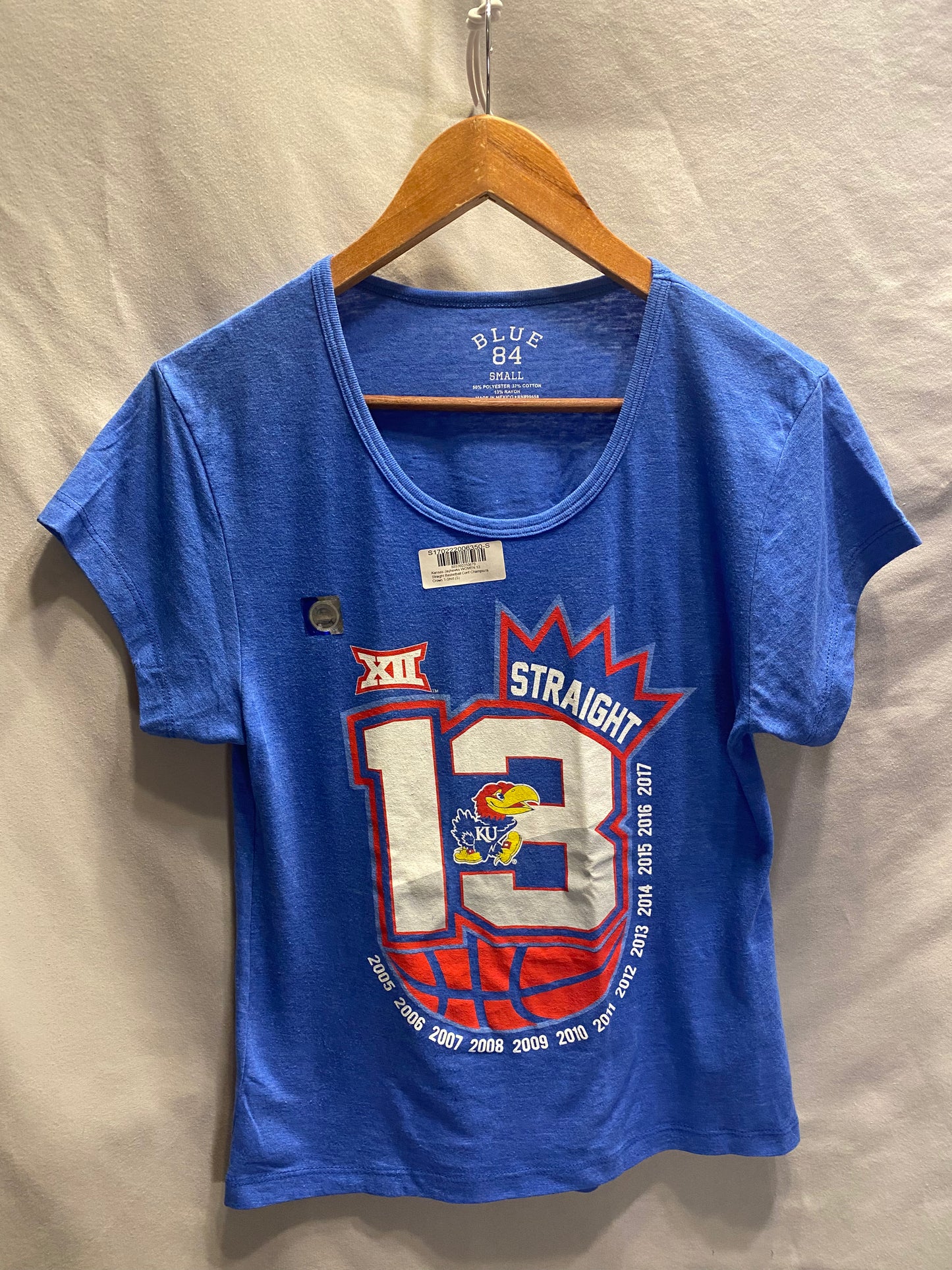 NCAA Kansas Jayhawks Women's Small T-Shirt NWT