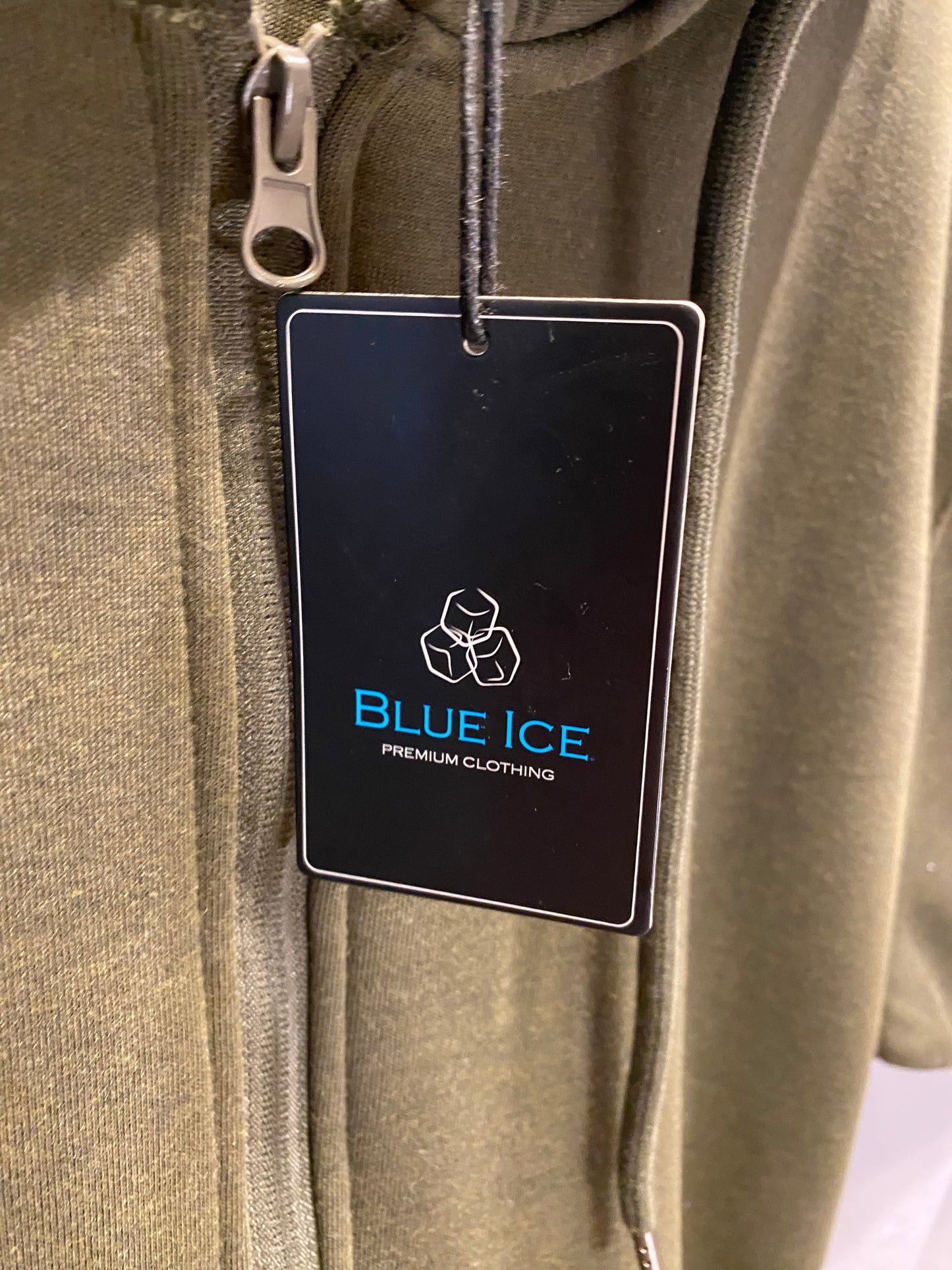 Blue Ice Men's XL Full Zip Hoodie NWT