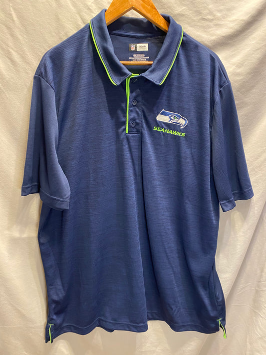NFL Team Apparel Seattle Seahawks Men's Short Sleeve Sport Shirt NWOT