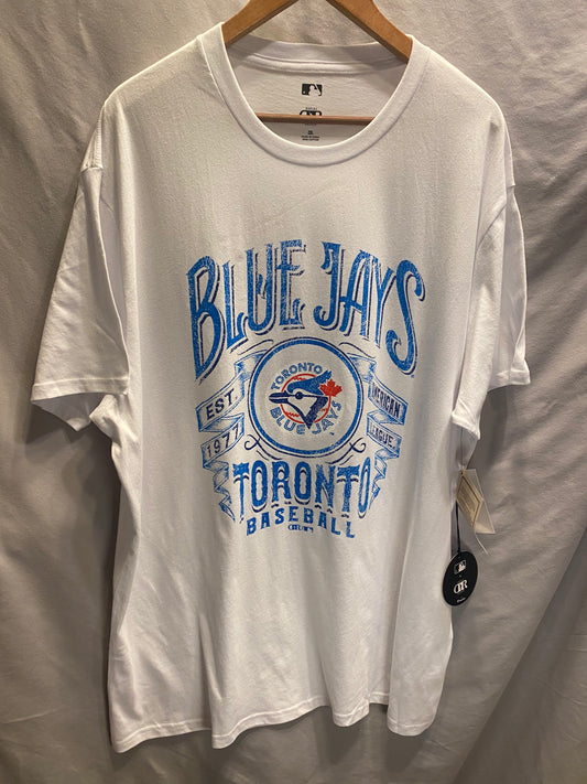 Officially Licensed MLB Toronto Blue Jays Men's 2XL Distressed T-Shirt  NWT