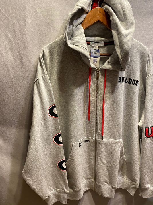 Officially Licensed NCAA Georgia Bulldogs Women's 2XL Full Zip Hoodie NWT