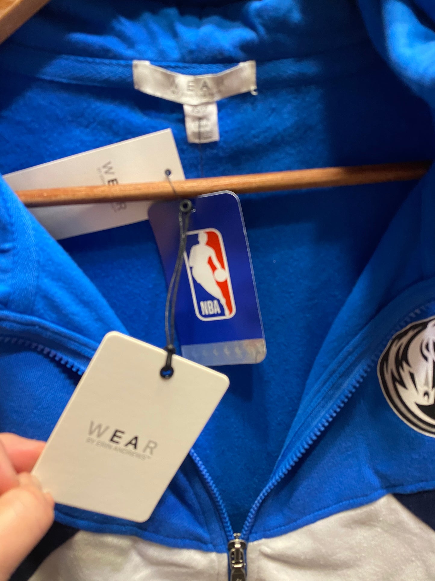Officially Licensed! NBA Dallas Mavericks Women's X-Small Full Zip Hoodie NWT
