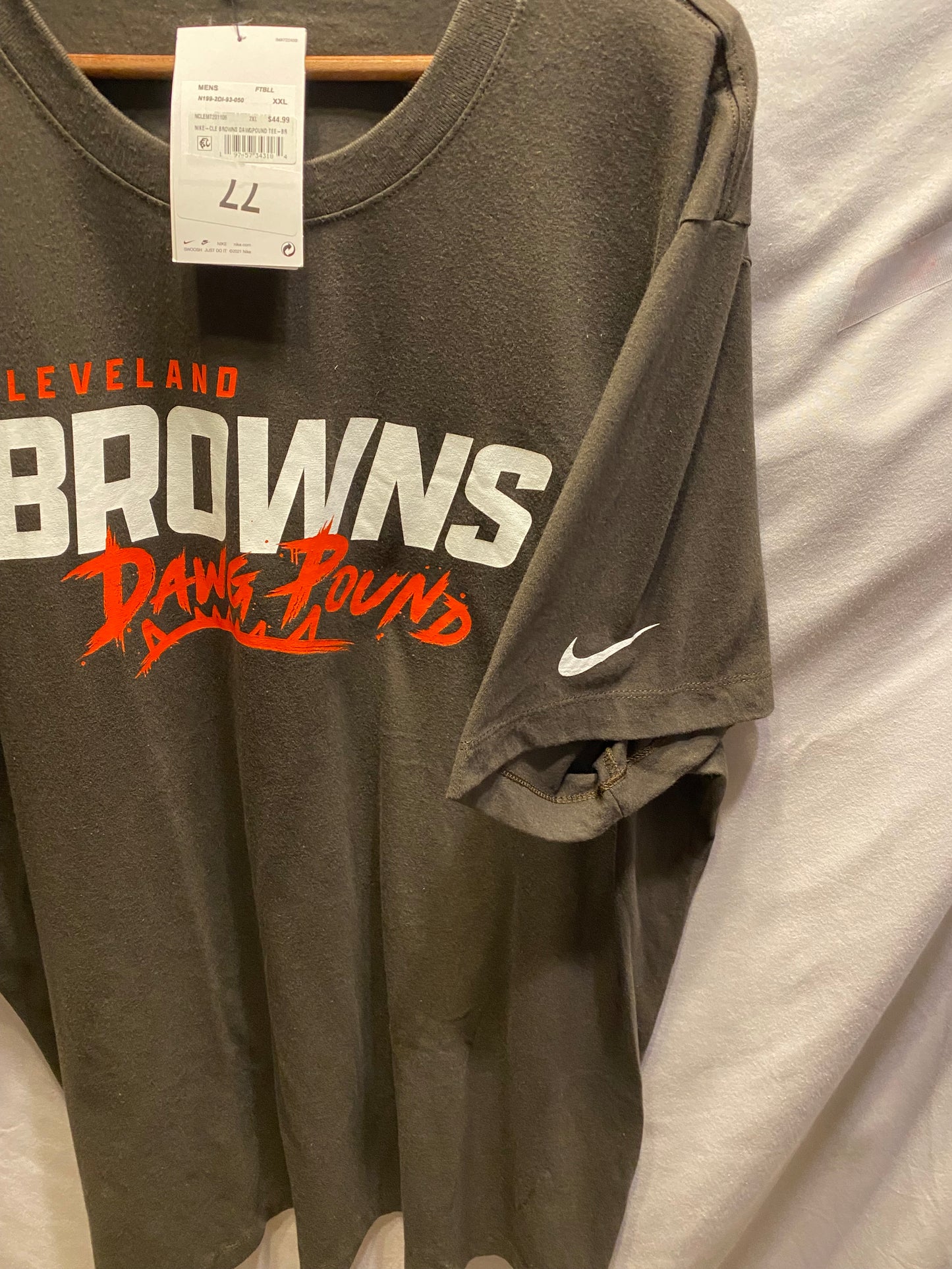 NFL Cleveland Browns "Dawg Pound" XXL NIKE T-Shirt  NWT
