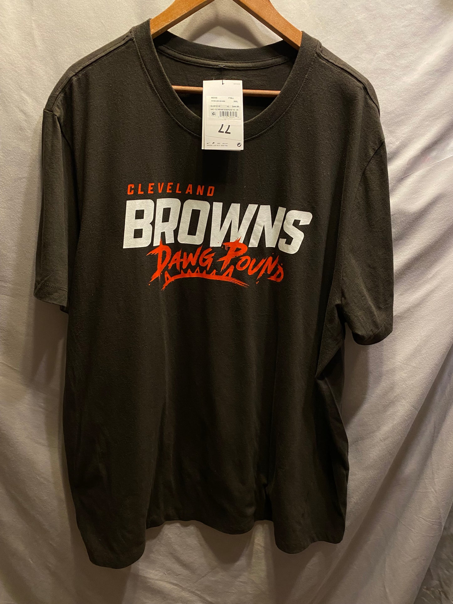 NFL Cleveland Browns "Dawg Pound" XXL NIKE T-Shirt  NWT